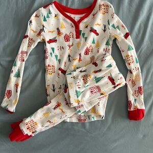 LC Lauren Conrad Kids Pajama Set with Red and Green Accents